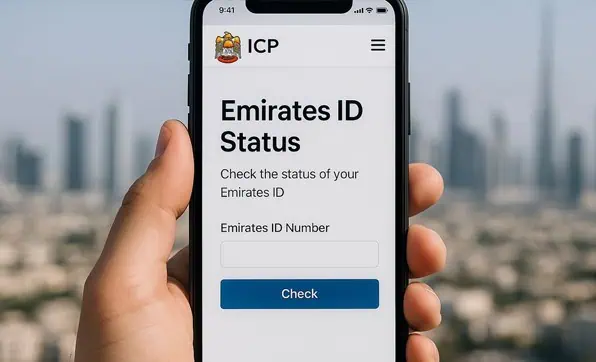 how to change emirates id mobile number, check emirates id status,