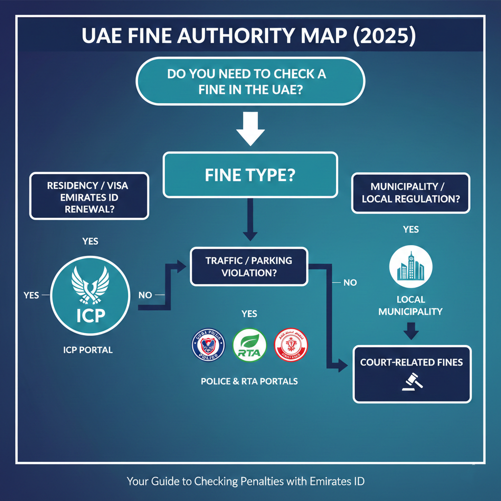 UAE Fine Authority Map