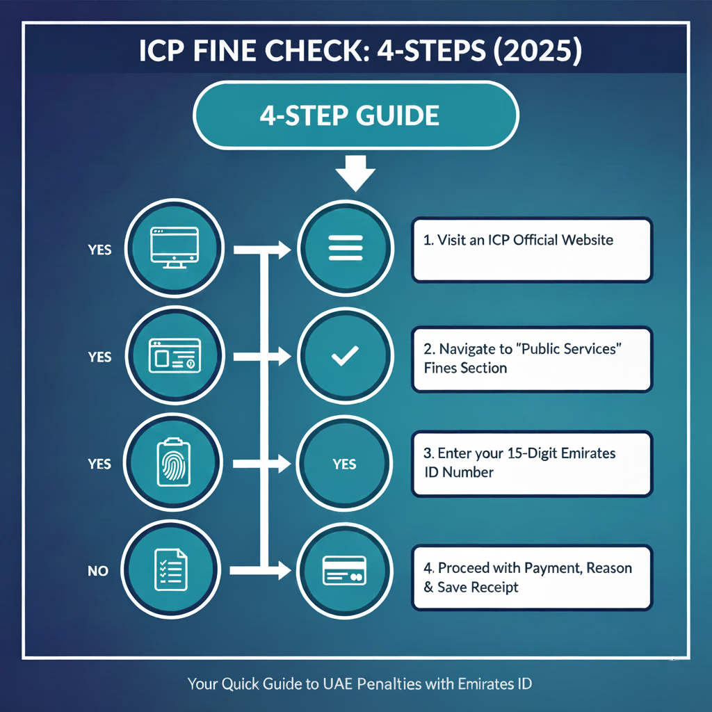 5 steps to check fine on emirates id